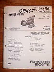 Service Manual für Sony CCD F375E Handycam ORIGINAL  