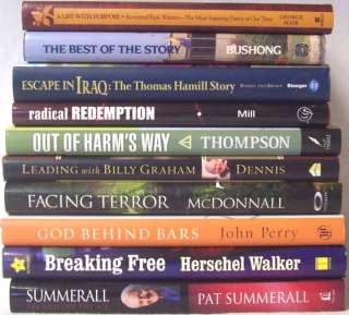 Lot of 10 NEW Hardcover Books George Mair, John Perry, Jay Dennis,Pat 