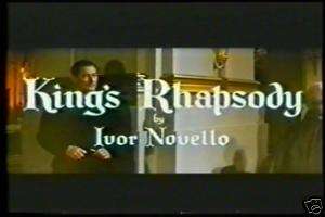 Kings Rhapsody (1955) Errol Flynn new DVD SUPER RARE  