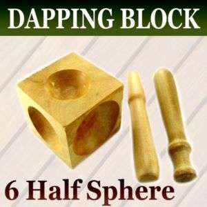 Dapping Block Wood 2 Punch Wooden Doming Block Jewelers  