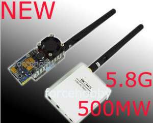 New RC FPV 5.8Ghz Video A/V TX & RX 500mW 4.0Km Rrange  