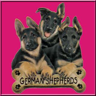 German Shepherd Puppies w/Bone WOMENS SHIRTS S XL,2X,3X  