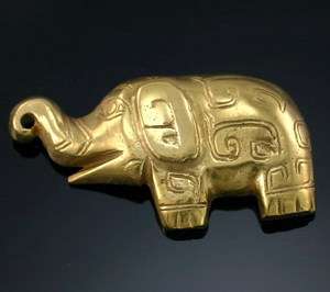 Vintage MMA Metropolitan Museum Art Elephant Pin Pendant Dimensional 