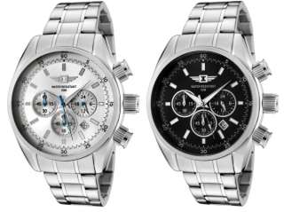 Invicta Mens ChronoGraph Stainless Steel 45mm Dial Dress Date Watch 2 