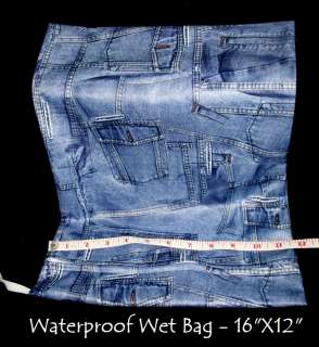 Waterproof Reusable Cloth Diapers/Swim Wet Bags JEANS  