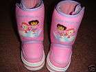 Dora The Exployer Winter Snow Boots size 5 to 6 girls kids youth 