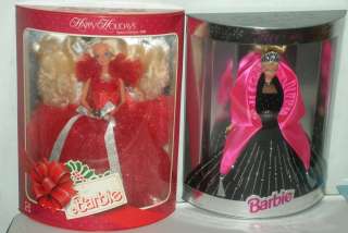 HAPPY HOLIDAYS BARBIE SPECIAL EDITION 1988, 6TH IN SERIES, 2 BARBIES 