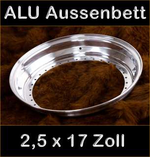 ALU Aussenbett Felgenbett für OZ 2,5 x 17 Zoll 35 Loch  