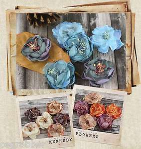 2012 Prima Fabric Flowers Kennedy Collection 6 pcs.  
