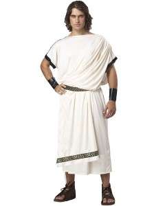   Classic Roman TOGA Costume Tunic Robe Greek Adult NIP item# 01126
