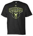 Baylor Bears Black adidas Neon Mascot Logo T Shirt
