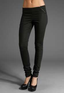 DECADES DENIM Tina Legging w/ Zipper in Gunfire  