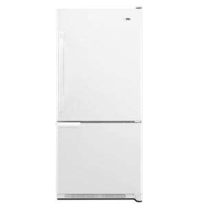 Amana 18.5 cu. ft. 30 in. Wide Bottom Freezer Refrigerator in White 