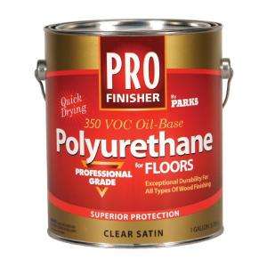 Parks Pro Finisher 1 Gal. Clear Satin Polyurethanes 330523V at The 