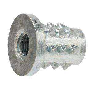 Crown Bolt Zinc Plated 1/4 in. 20 x 12.5mm Type B Insert Nut (4 Pieces 