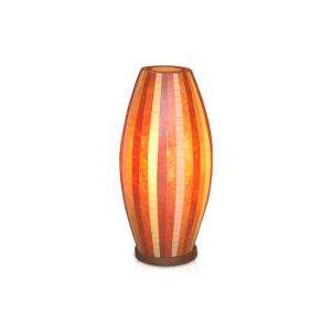 Jeffan Sedona 21 In. Brown, Orange, Red Multicolor Mosaic Table Lamp 