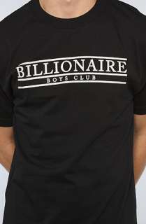 Billionaire Boys Club The Collegiate Tee in Black  Karmaloop 