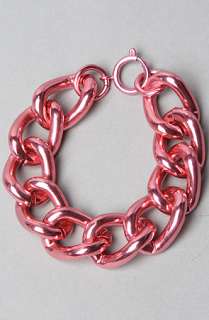 Accessories Boutique The Chunky Chain Bracelet in Pink  Karmaloop 