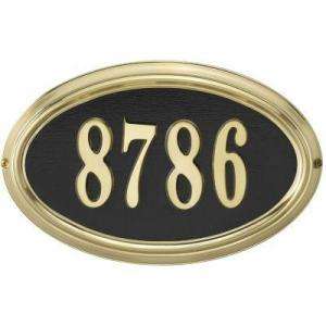 Whitehall Products Satin Brass Oval Plaque 12797  
