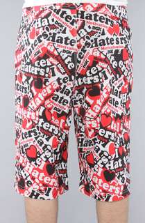 DGK The Haters Collage Boardshorts in Red  Karmaloop   Global 