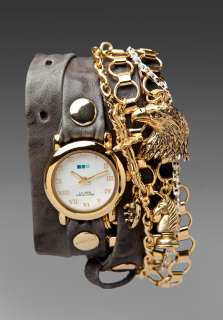 LA MER REVOLVE EXCLUSIVE Palm Springs Charm Watch in Grey/Gold at 