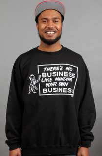 CLOUT Magazine No Business Crewneck Black  Karmaloop   Global 