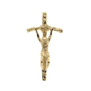 Schmuck Pur Echt 375/  Gold Papst Kreuz Anhänger Ferula 2,70 cm 