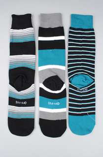 Stance Socks The Trilogy Three of A Kind Sock in Blue  Karmaloop 