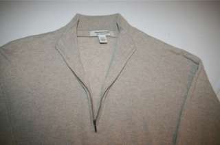 Pronto Uomo Mens 1/2 Zip Mock Neck 100% Cashmere Sweater 2XLT NEW 