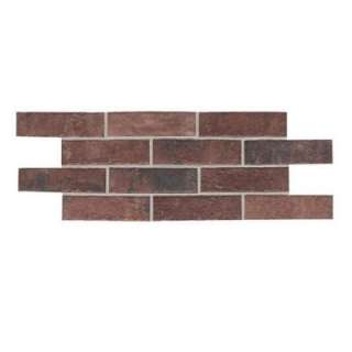   Square 2 in. x 8 in. Courtyard Red Ceramic Paver Floor and Wall Tile