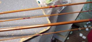VINTAGE 9 BAMBOO FISHING FLY ROD, 2 TIPS  