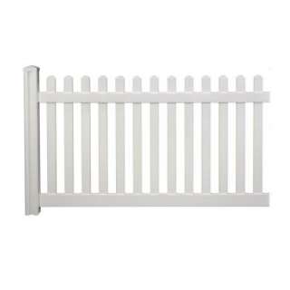   Classic Picket Fence Panel with Post & Cap VF13003 