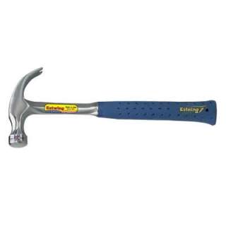 Estwing 12 oz. Curved Claw Hammer with Shock Reduction Grip E3 12C at 