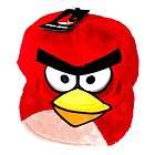 Baseball Cap ANGRY BIRD NEW Red Bird Fuzzy Plush Flat Bill Snapback 
