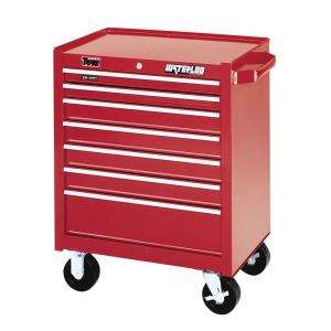 Waterloo 26 In. 7 Drawer Roller Cabinet Red TR71807  