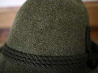   Hood German BAVARIAN Swiss Green WOOL FELT Womens HAT 23 59  