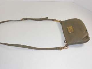 Marc by Marc Jacobs Gold Green Leather Classic Q Percy Crossbody 