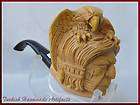   CHIEF w EAGLE Meerschaum Smoking Pipes Pipe Pipa with FITTED CASE V125