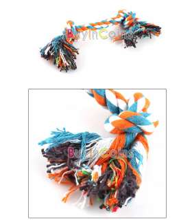 Dog Puppy Pet Cotton Braided Bone Rope Chew Knot Toy  