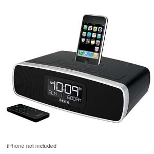 iHome iP90BZ Dual Alarm Clock Radio for iPhone/iPod   Universal Dock 