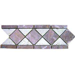   Floor & Wall Tile (1 Ln. Ft. per piece) THDW3 BOR ROSCH4X12T at The