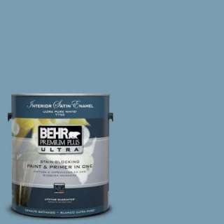 BEHR Premium Plus Ultra #UL230 17 Blue Cascade Interior Satin Gallon 