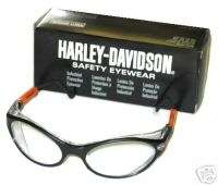 Harley Davidson Safety Glasses Clear Lens #8092  