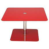 Atom Pedestal Coffee Table, Red