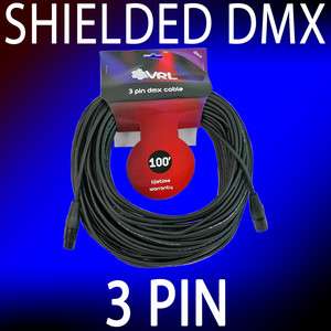 100ft foot shielded 3pin male to female XLR cable for professional DMX 