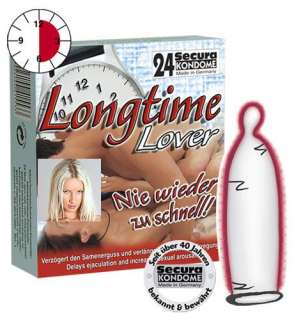 Secura Longtime Lover 24 Kondome zur Verzögerung Kondom  