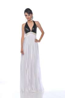 LONG PLEADED PROM DRESS FORMAL AWARD SALE CLEARANCE SEXY GOWN CLASSIC 