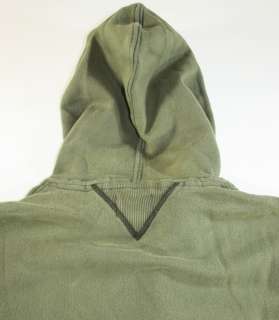 NEW POLO RALPH LAUREN RUGBY HOODIE HOODED SWEATER JACKET GREEN S & L 
