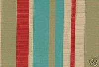 Spring Stripe Indoor Outdoor Upholstery Fabric Acrylic  