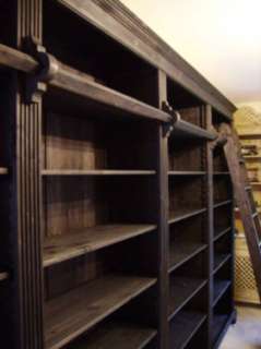 4m breites Regal Bücherregal Bibliothek neu Massivholz in 
